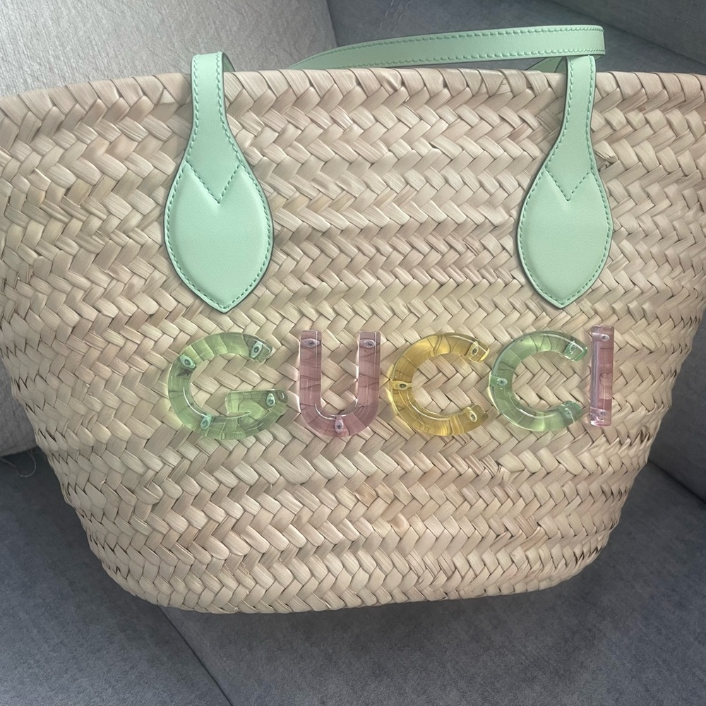 Gucci Summer Raffia Tote - Picture 11 of 11